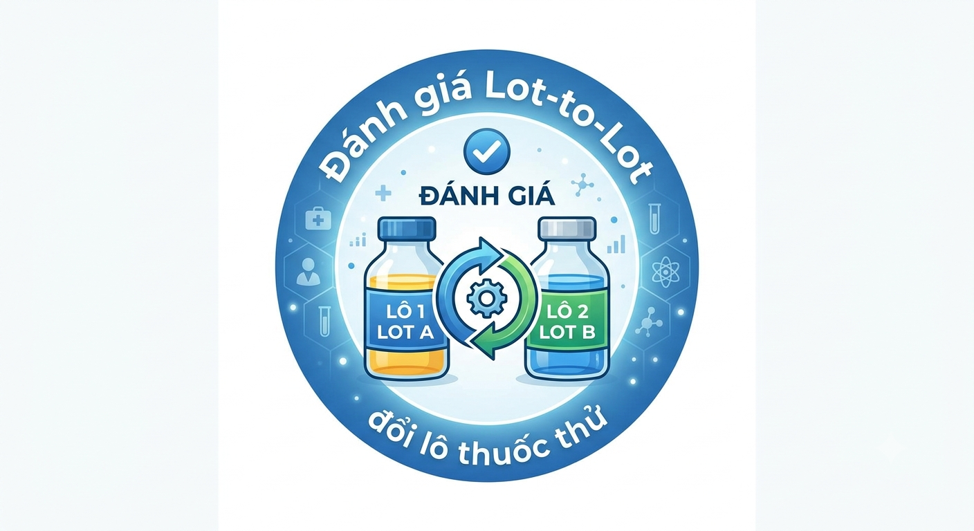 Đánh giá Lot-to-Lot khi đổi lô thuốc thử
